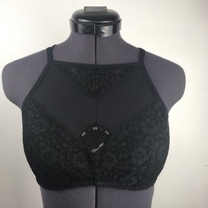 High neck mesh bralette